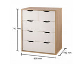 Atrix 3+2 Drawer Chest-White