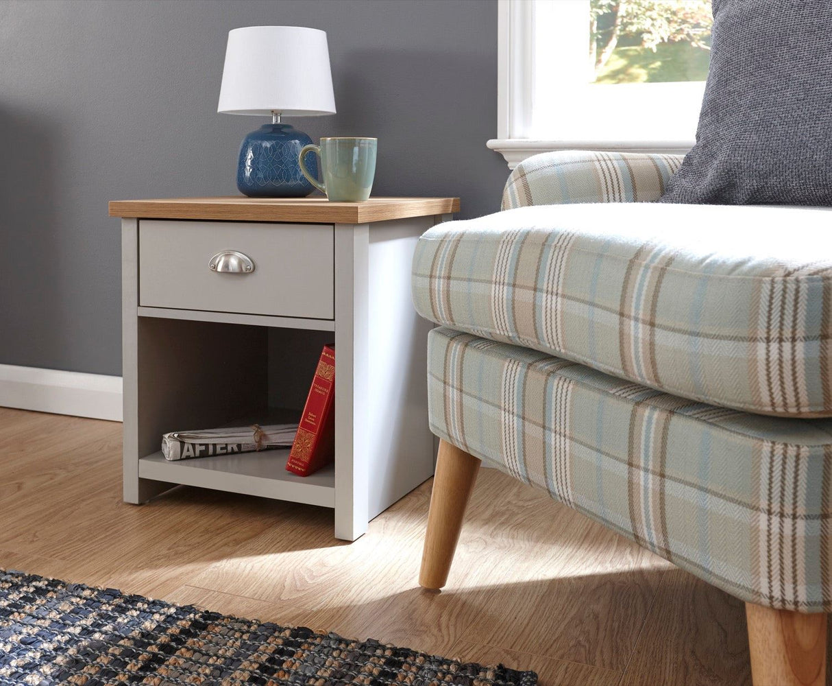 Lachlan Lamp Table-Grey