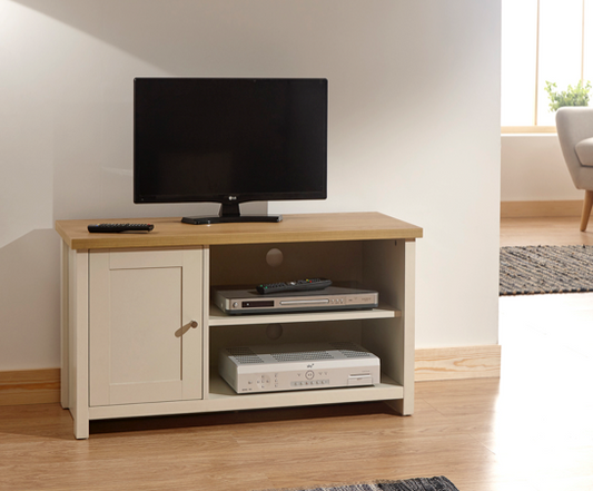 Lachlan Small TV Cabinet- Cream