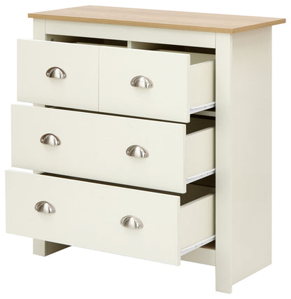 Lachlan 2+2 Drawer Chest- Cream