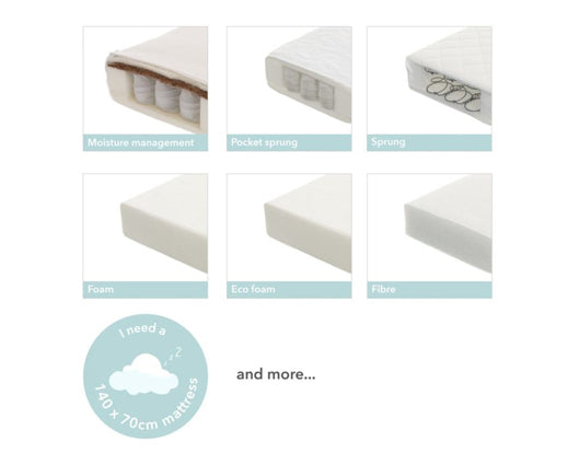 Simple Cot- White