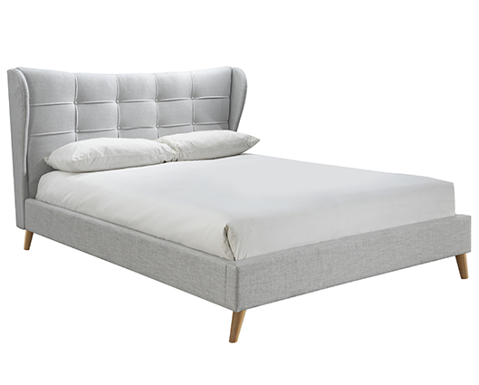 Harper King Bed - Dove Grey