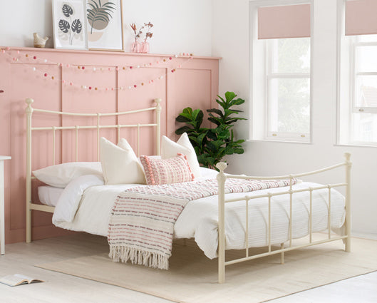 Eliza Small Double Bed - Cream