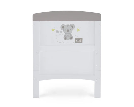 Koala Grey Cot Bed & Under Drawer