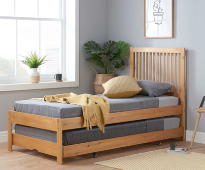 Brandon Trundle Bed - Honey Pine