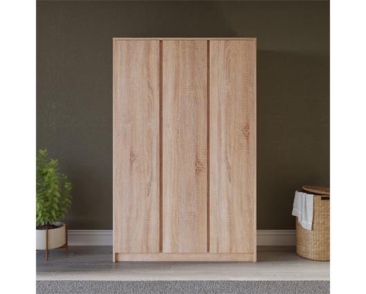 MALVERN 3 DOOR WARDROBE - SONOMA OAK EFFECT