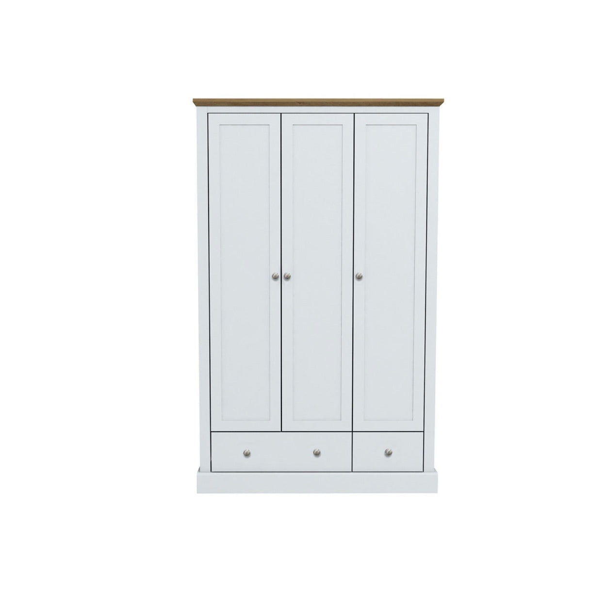 Dagwood 3 Door 2 Drawer Wardrobe White