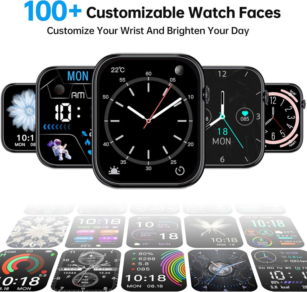 Smart Fitness Watch - Black