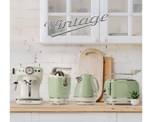 Ariete 1 Litre Retro Style Cordless Jug Kettle -  Green