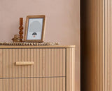 Axel 6 Drawer Fluted Chest - Oak