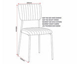 SHELDON DINING CHAIR (X4 PER BOX) - GREY VELVET FABRIC