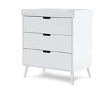 Maura 3 Piece Room Set - White with Acrylic