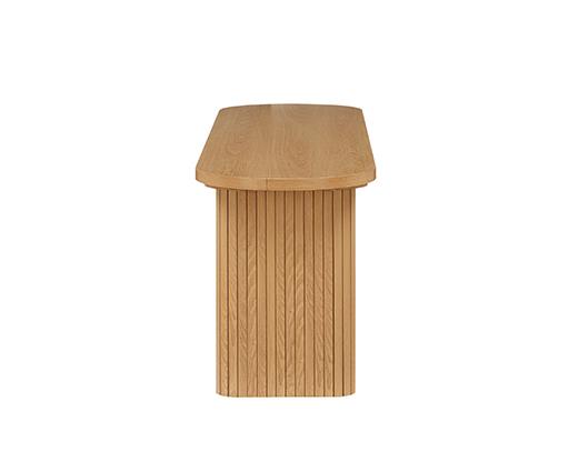Axel Fluted Dining Bench - Oak