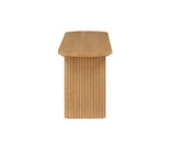 Axel Fluted Dining Bench - Oak