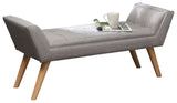 Mula Uplholstered Bench-Grey
