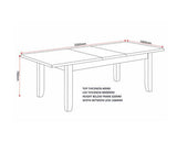 WINDSOR LARGE EXTENDING DINING TABLE - PEBBLE GREY/OAK