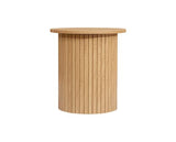 Axel Fluted Side Table - Oak