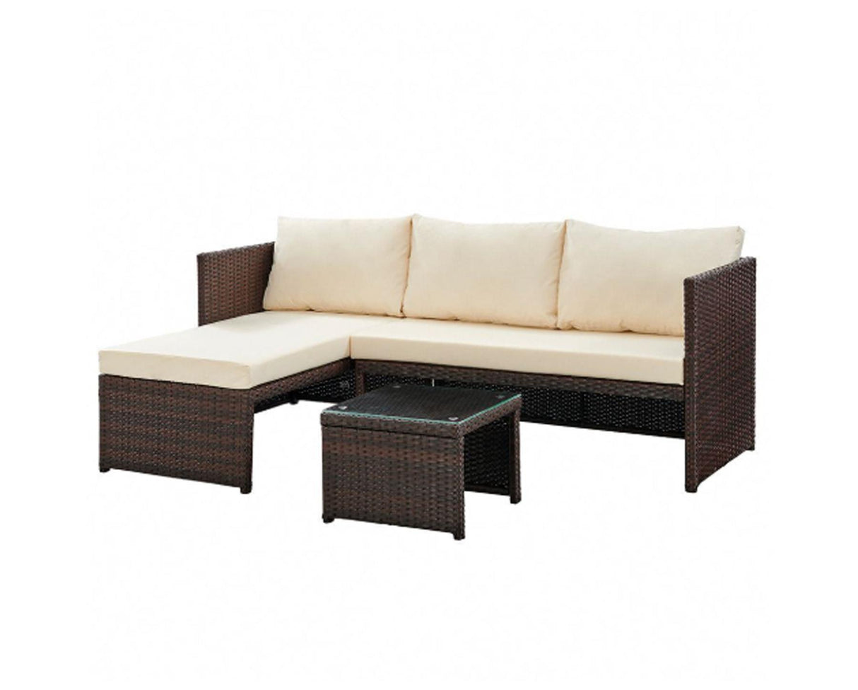 Havana Brown 3PC Sofa Set