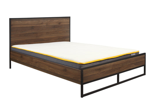 Houston Double Bed - Walnut