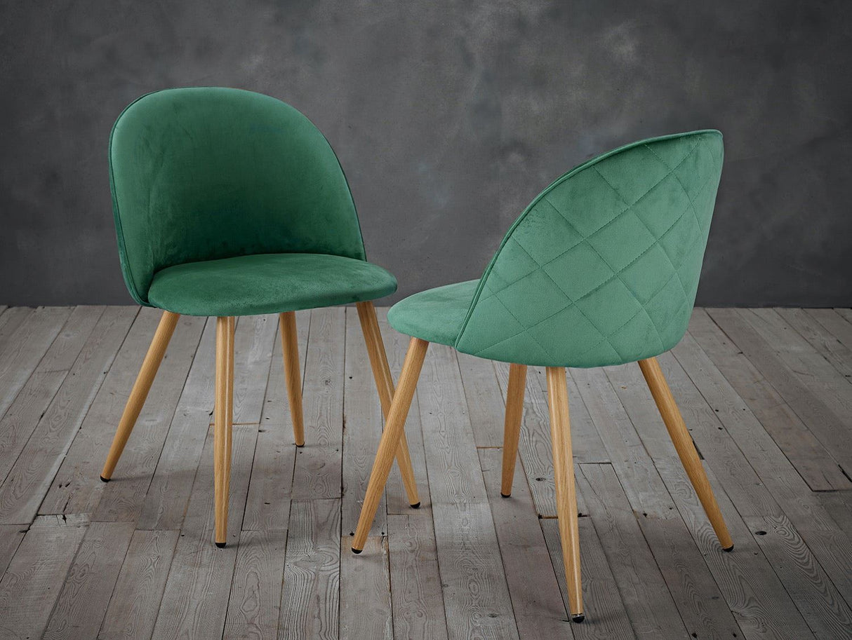 Vilmos Dining Chairs Green (PK 2)