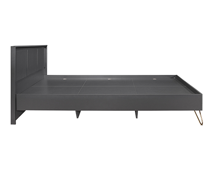 Arlo Small Double Bed- Charcoal