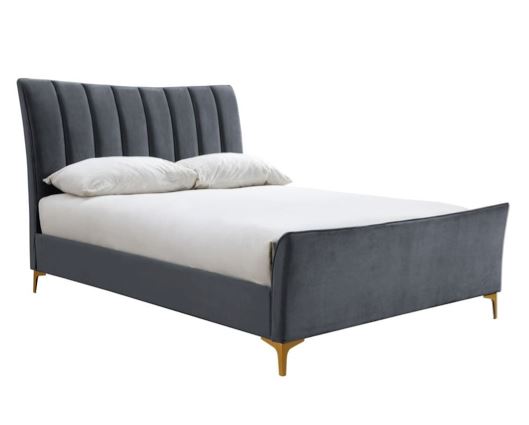 Clover King Bed - Grey