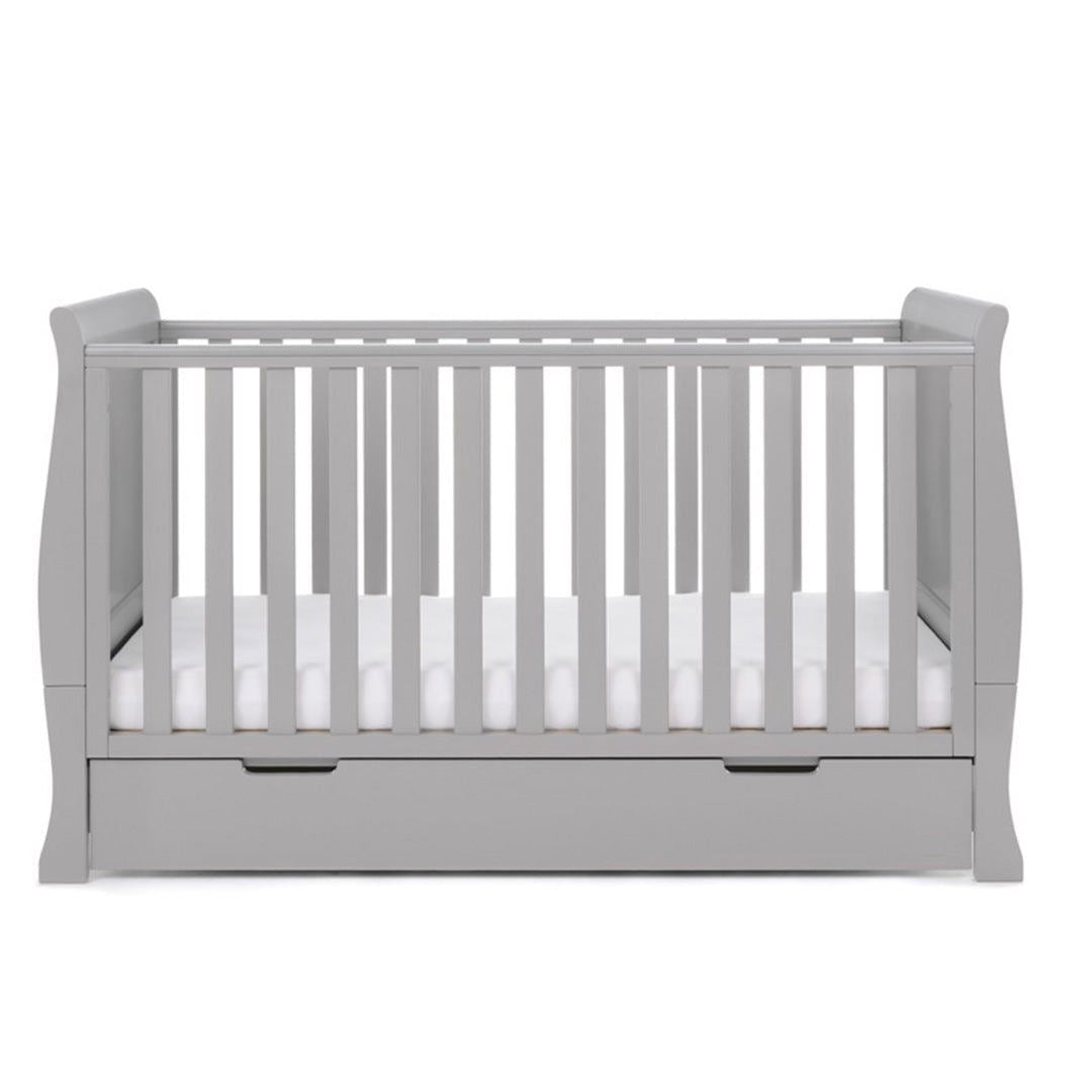 Seren Cot Bed + Breathable Mattress - Warm Grey