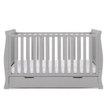 Seren Cot Bed + Breathable Mattress - Warm Grey
