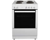 Statesman NAPIER60EW 60cm Single Cavity Electric Cooker with Solid Plate Hob
