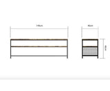 Beau TV Stand- Dark Oak