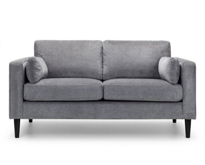 Houston 2 Seater-Dark Grey Chenille Fabric