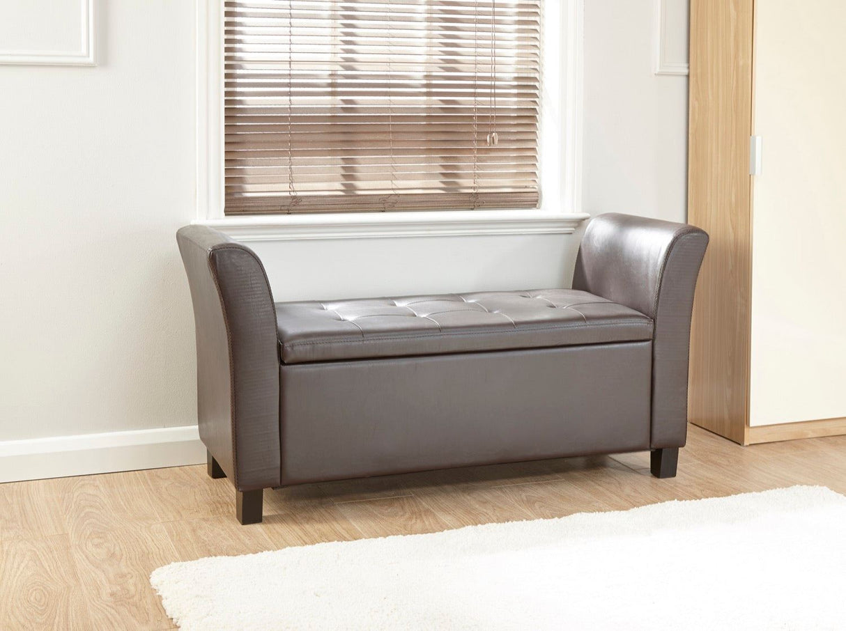 Vanessa Window Seat-Brown