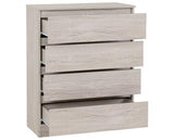 MALVERN 3 DOOR WARDROBE BEDROOM SET - URBAN SNOW