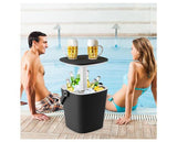 COSTWAY 15L Outdoor Pop up Ice Bucket Table