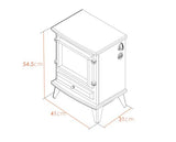 Harlow Electric Stove in Grey
