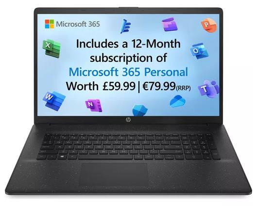 HP 17-cn0534sa 17.3" Laptop - Intel® Pentium®, 128 GB SSD, Black