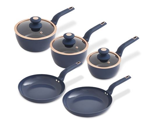 Cavaletto 5 Piece Cookware Set Midnight Blue