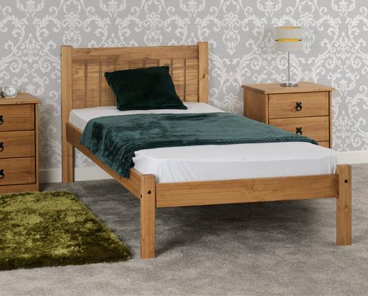 Maya Single Bed - Distressed Waxed Pine