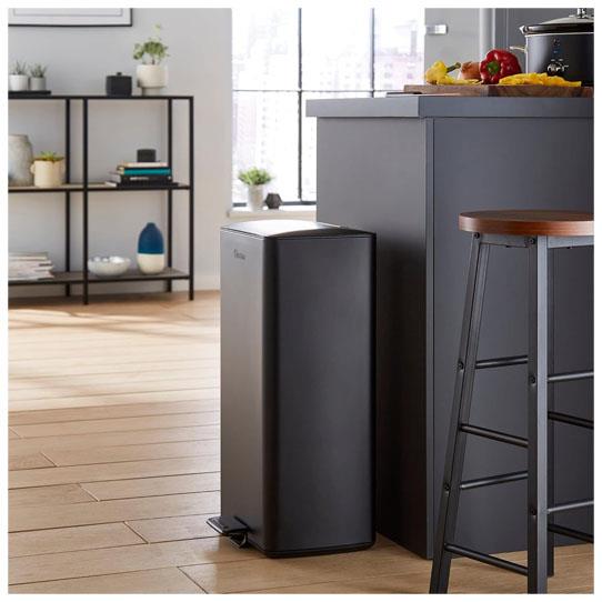 Swan Stealth 30L Pedal Bin Black
