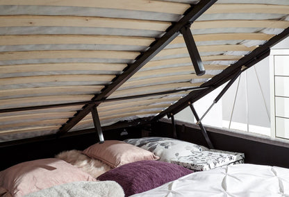 Pettine End Lift Ottoman King Bed - Grey