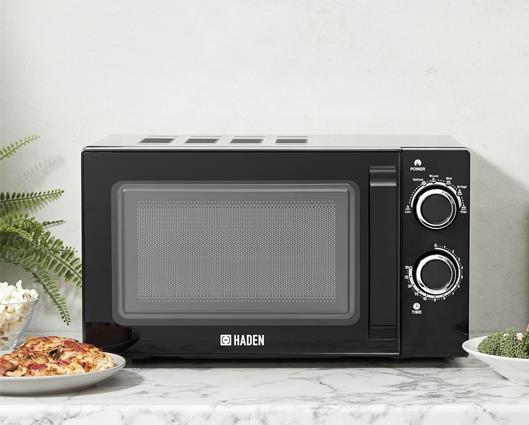 Haden 20L Manual 800W Microwave - Black