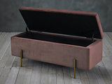 Laretta Storage Ottoman Pink