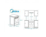 Midea MFO20DME4H109-WH 50cm Single Cavity Electric Cooker Solid plate Hob
