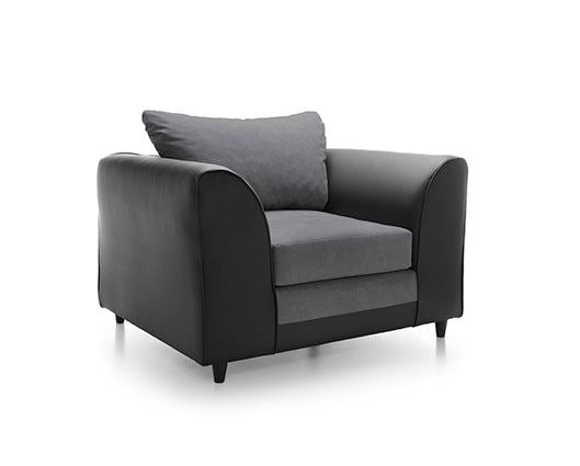 Dan Armchair - Black & Charcoal