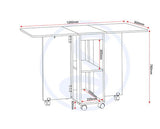 SEYMORE STOWAWAY DINING SET - OAK EFFECT/WHITE