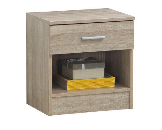 Original Nightstand with 1 Drawer-Oak