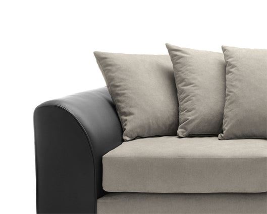 Dan 3 Seater Sofa - Brown & Beige