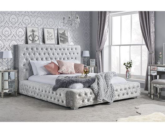 Grace Super King Bed - Grey