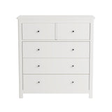 Nairn White 2+3 drawer chest of drawers