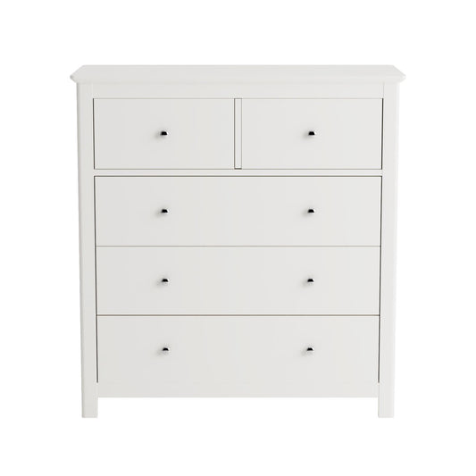 Nairn White 2+3 drawer chest of drawers